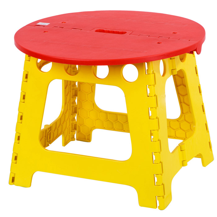 塑料圆形便携式折叠桌子